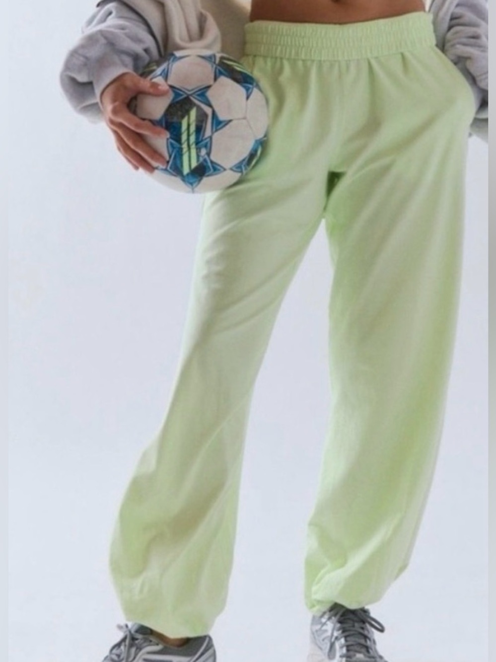 Free People Crossover joggers. NWOT. Lime